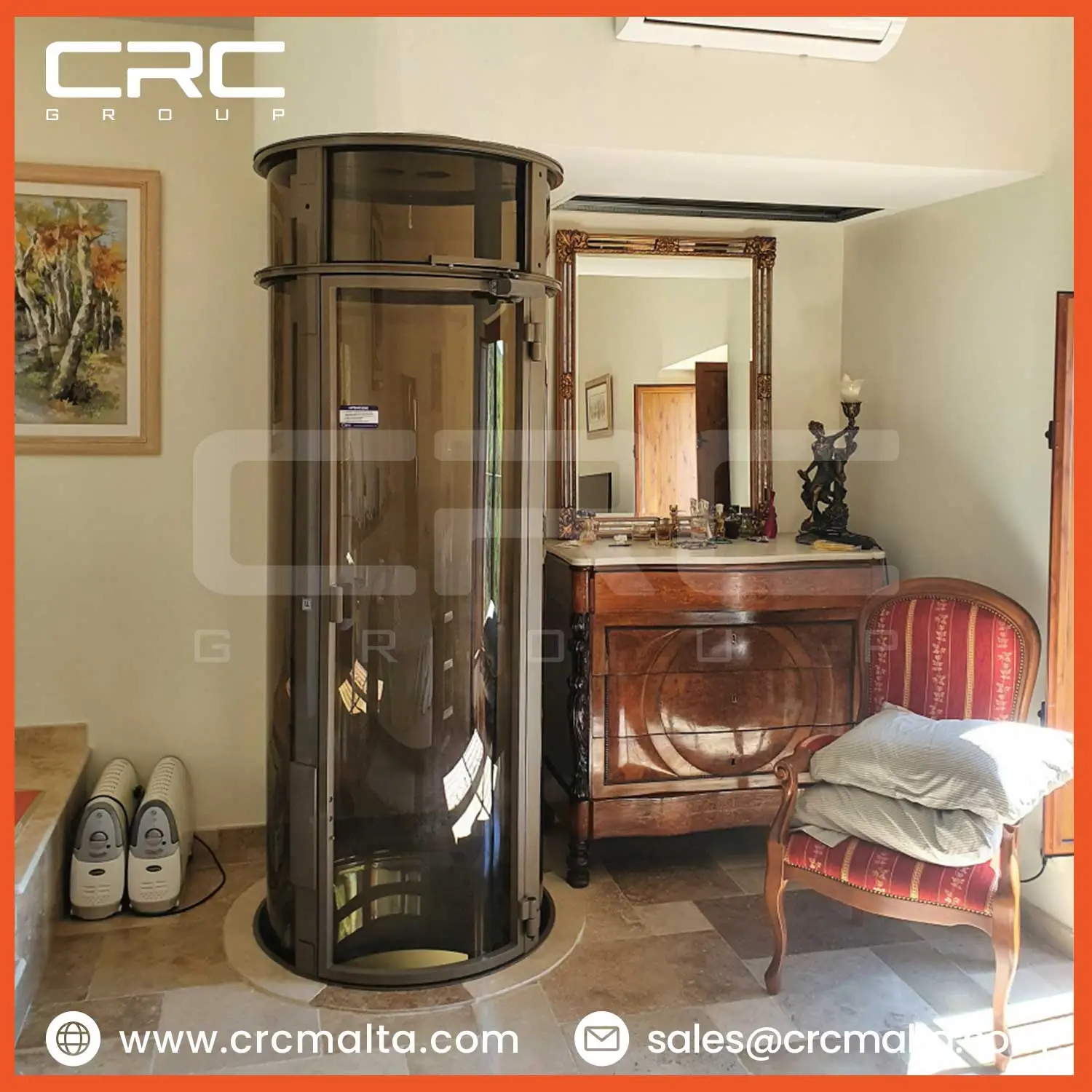 Pitless pneumatic residential lift