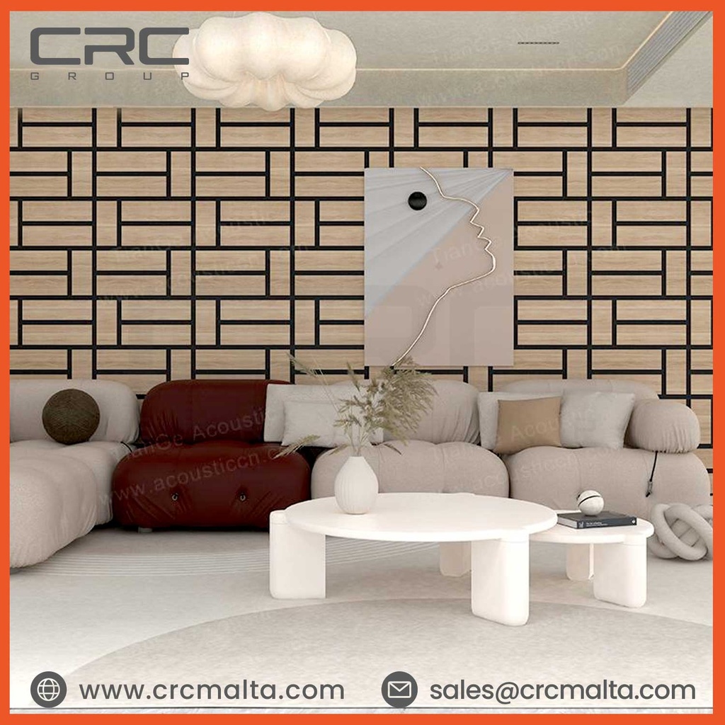 Staggered Block-shaped Acoustic Panels
