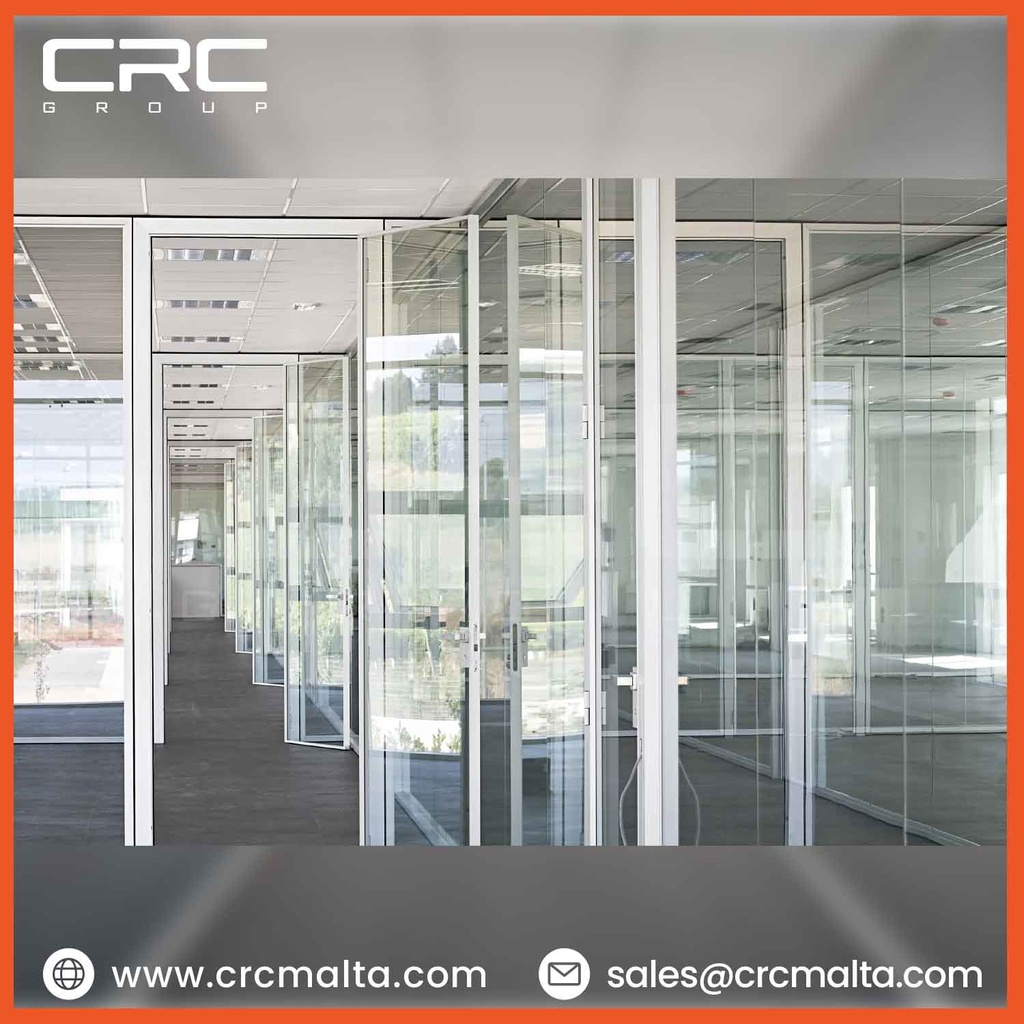 CRC Square Profile Glass Partition Malta - FLY