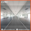 CRC Square Profile Glass Partition Malta - FLY