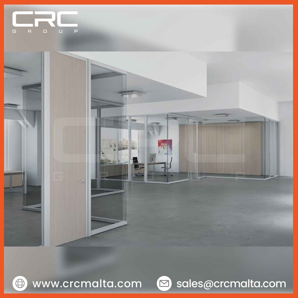 CRC Double Glass Partition Malta - Premium DV