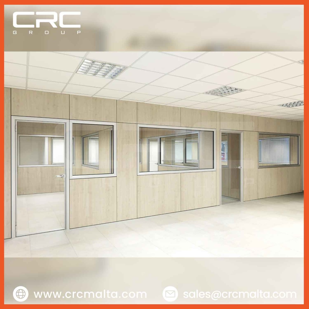 CRC Convex Single Glass Partition in Malta