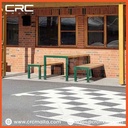 CRC Set Bonn table with benches without backrest