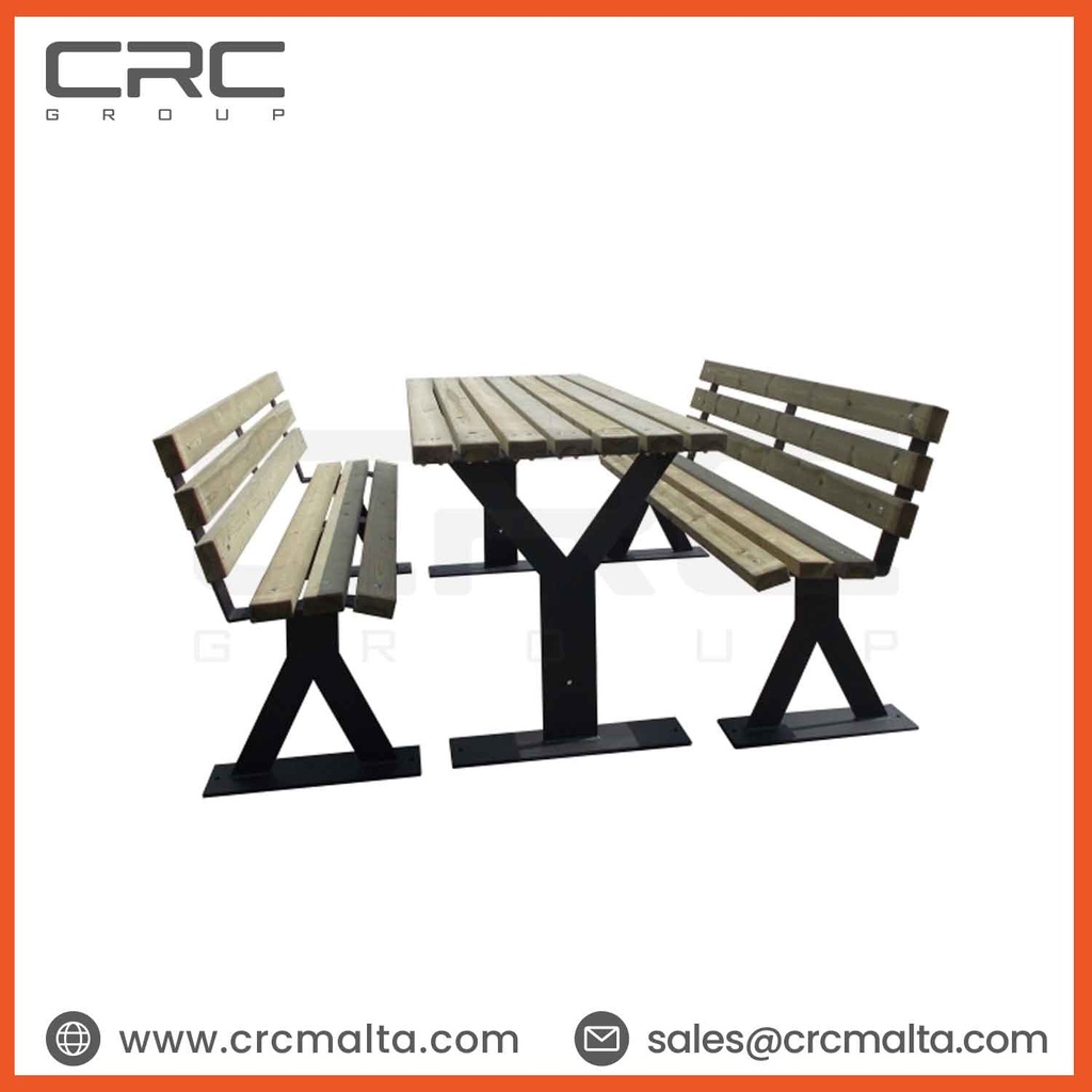 CRC Space Set Table with Benches