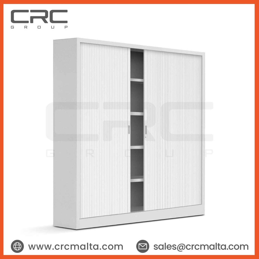 CRC 2-Rolling Doors Metal Cabinet 