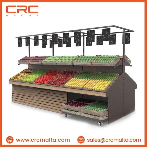 CRC Fruit and Vegetable ISLAND Shelving System