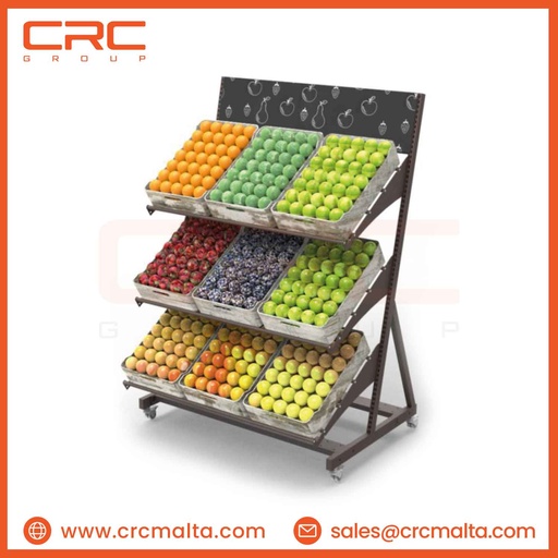 CRC Fruit and Vegetable Slanted Displayer