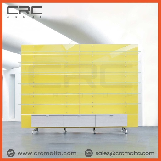 CRC Retail Wall Mounted Glass Shelves AXON A